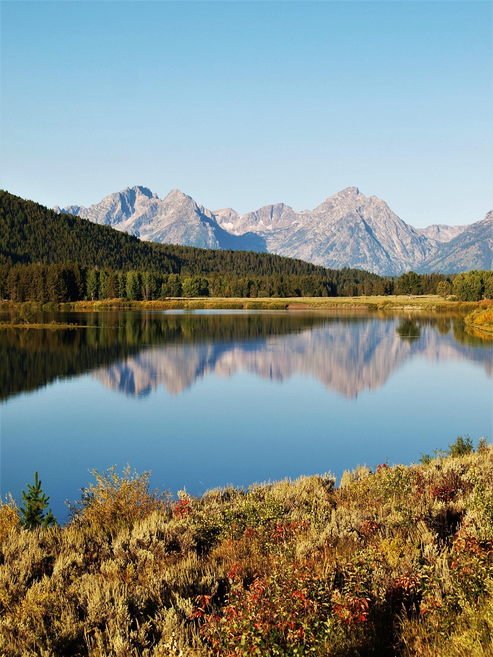 teton national park, usa, mountains, lake, nature, landscape, america